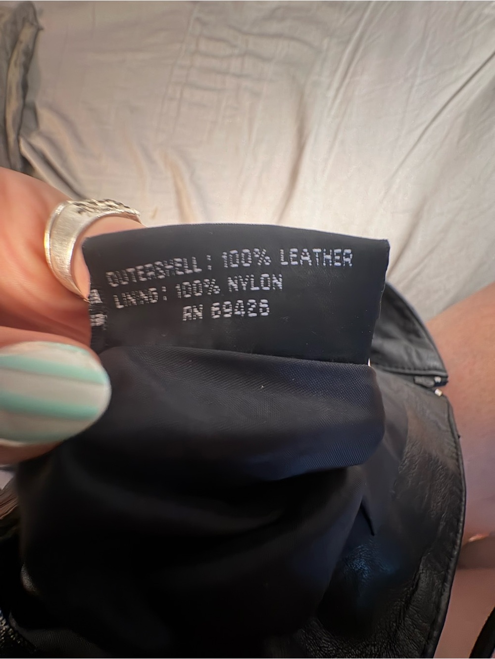 Wilson Black 100% Real Leather Pencil Skirt - Picture 7 of 7